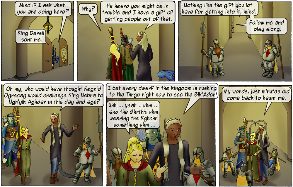 Not speaking dwarvish