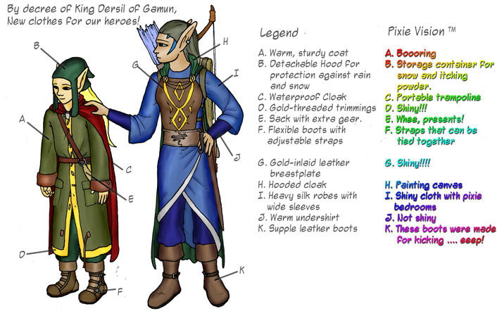 Pseudo-filler: new outfits