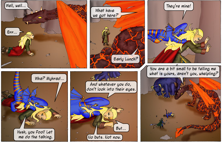 When two dragons fight for an elf ...